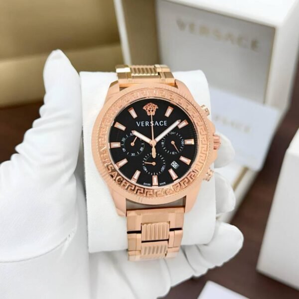 Versace Greca Action Chronograph copper black