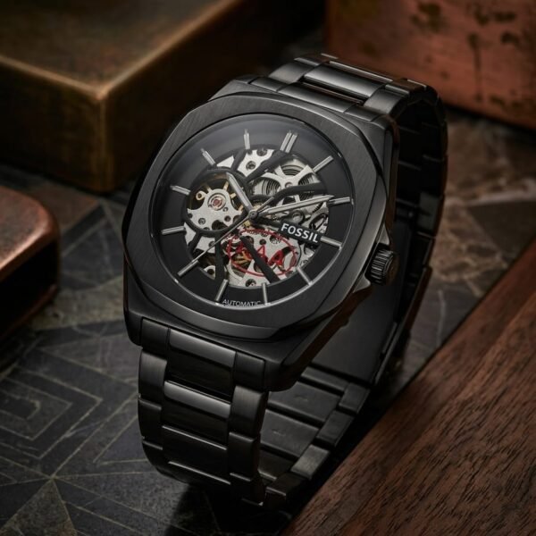 Fossi_il Automatic Skeleton full black