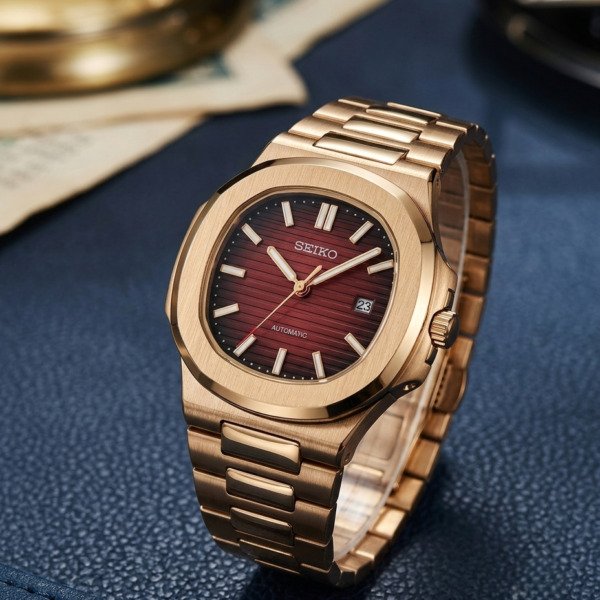 Seiko Nautilus Mod copper red