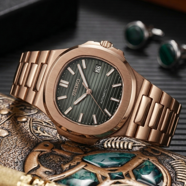 Seiko Nautilus Mod copper green