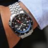 Seiko 5 Sports Japan Machine silver Black Red & blue