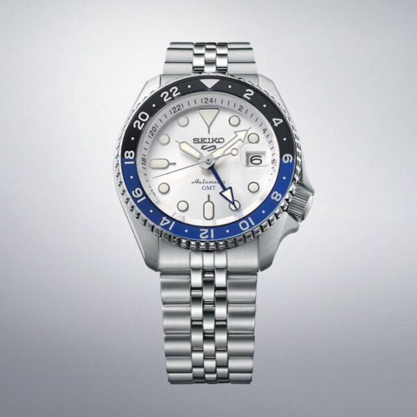 Seiko 5 Sports Japan Machine silver white