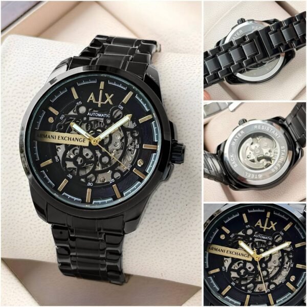 Exchange Armaann_i Ax2418 Hampton Automatic full black and gold