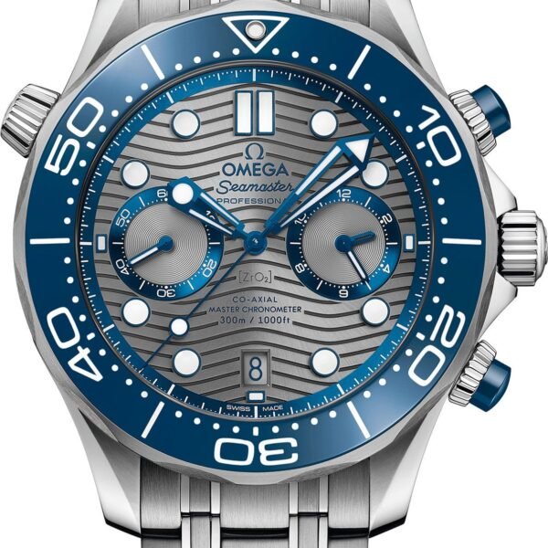 Omegg_a Seamaster Diver 300M Co-Axial Master Chronometer Chronograph