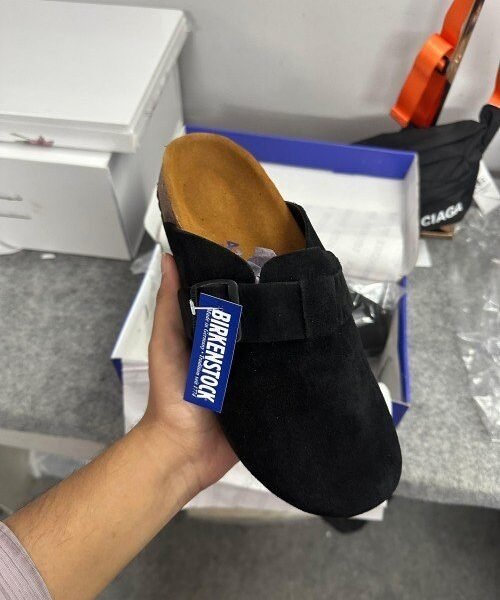 BirkenStock Boston suede Premium Sandal