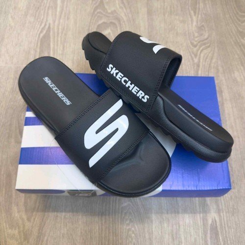 Skechers Soft Comfort Premium All Black Slides