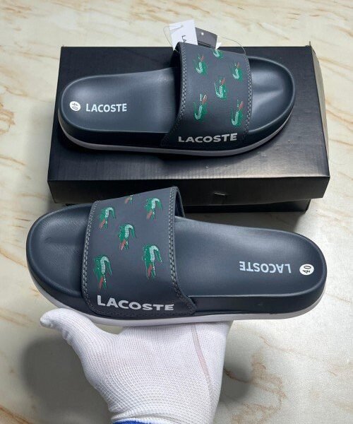 Lacost premium slides flipflop grey