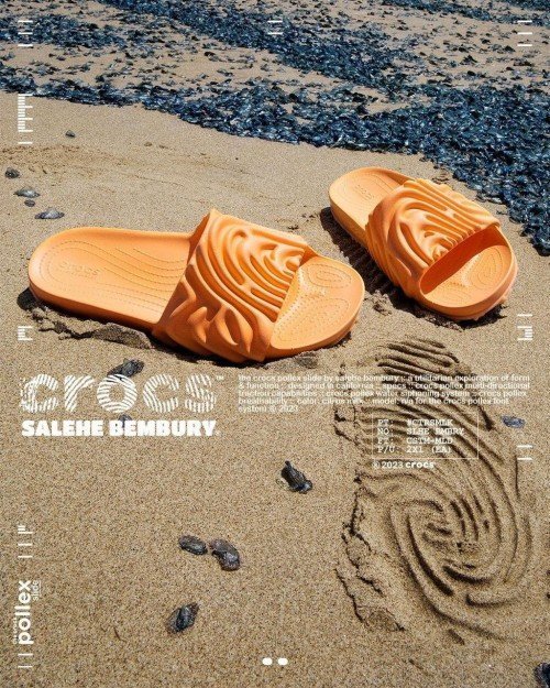 Crocss x Selehe bembury Pollex Slide Citrus milk