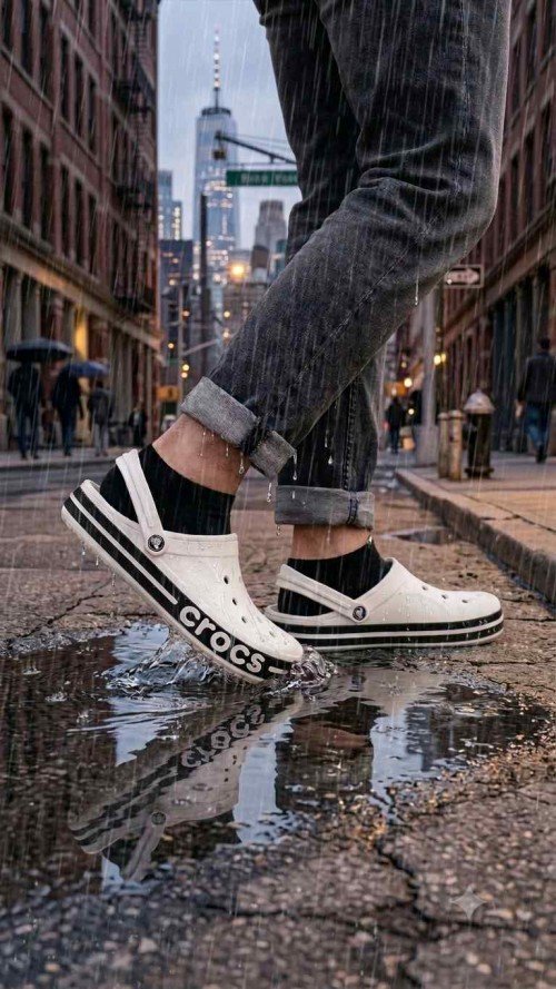 CROCCS BAYABAND WHITE BLACK FOR MEN - Image 2