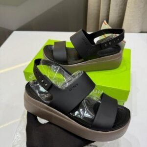 wmn s Crocccss brooklyn slingback low wedge sandals for her
