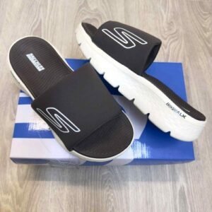 Skecherrs Go Walk Flex Premium Brown Cream Flip-Flop