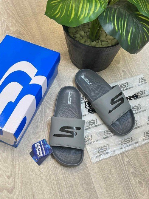 Skecher.s Hyper Burst Go Recover ArchFit Premium Grey Black Flip-Flop - Image 2
