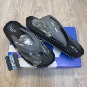 Skecher.s Hyper Burst Go Recover ArchFit Premium Black Grey Simplex