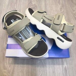 Skecher.s Massage Fit Adjustable Straps Beige Brown Sports Sandal