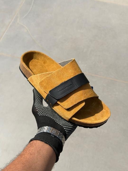 Birkenstock kyoto Tan suede