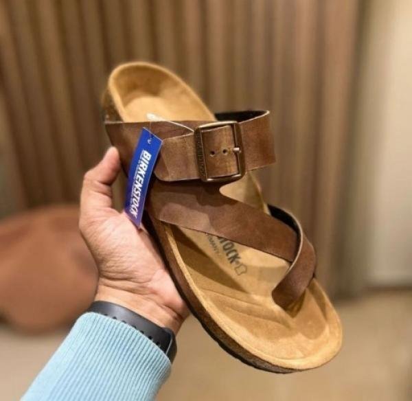 Birkenstock leather brown