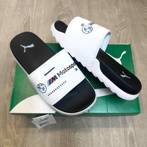 Pumma BMW Motorsport Soft Comfort Premium White Black Slides