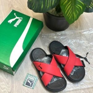 Pum.a Softride Seave Cross Strap Red Slides