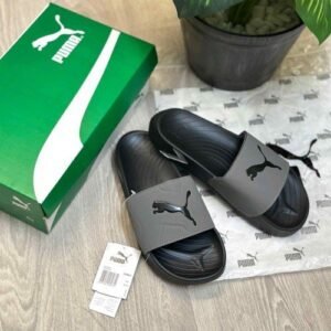 Pum.a SoftridePro Leadpuff Cool Dark Grey Black Slides