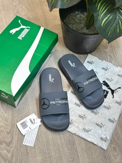 Pum.a Mercedes AMG Petronas Soft Comfort Premium Grey Black Slides