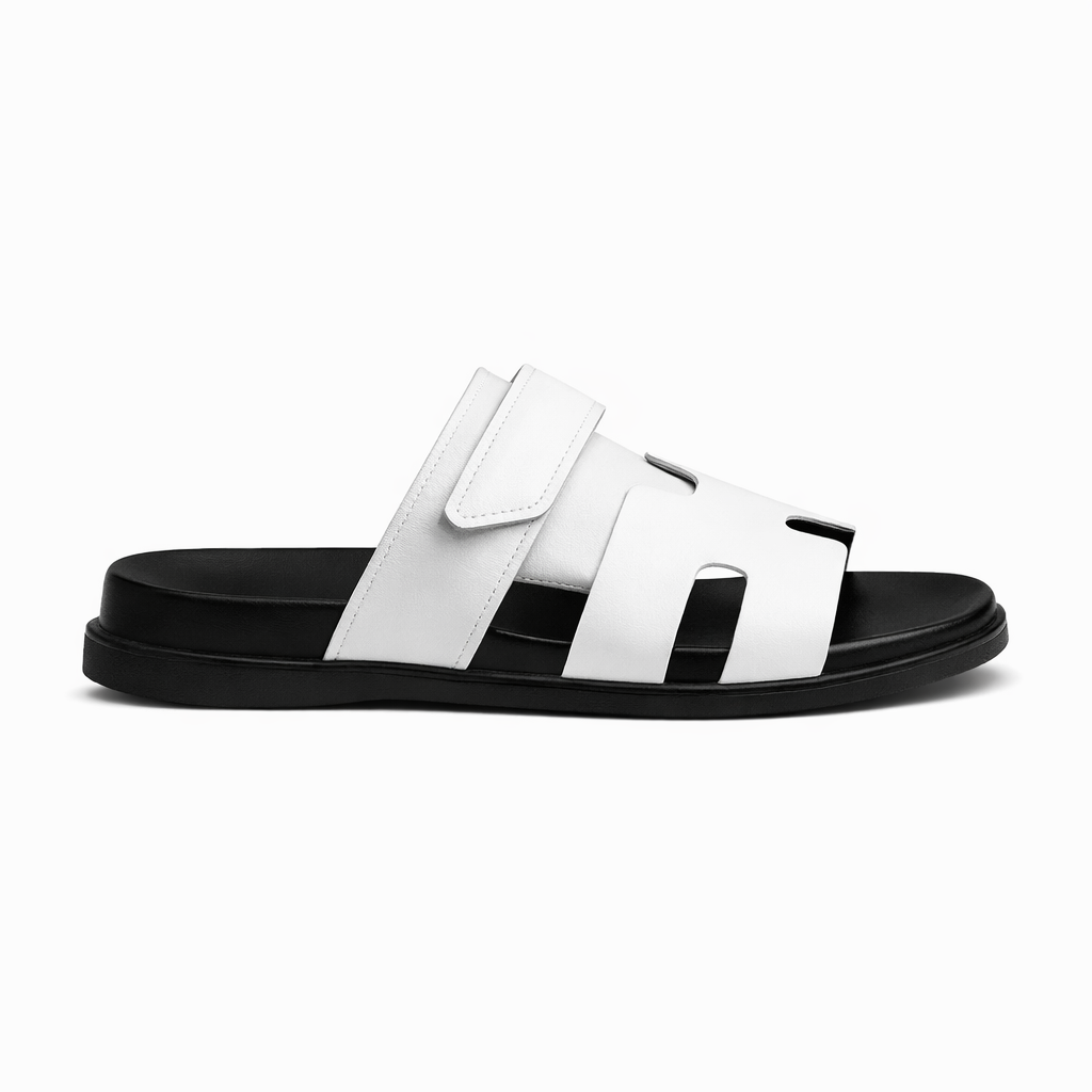 Hermes Chypre Supermaster Flat Sandal White Fix 271 TOP BATCH UA