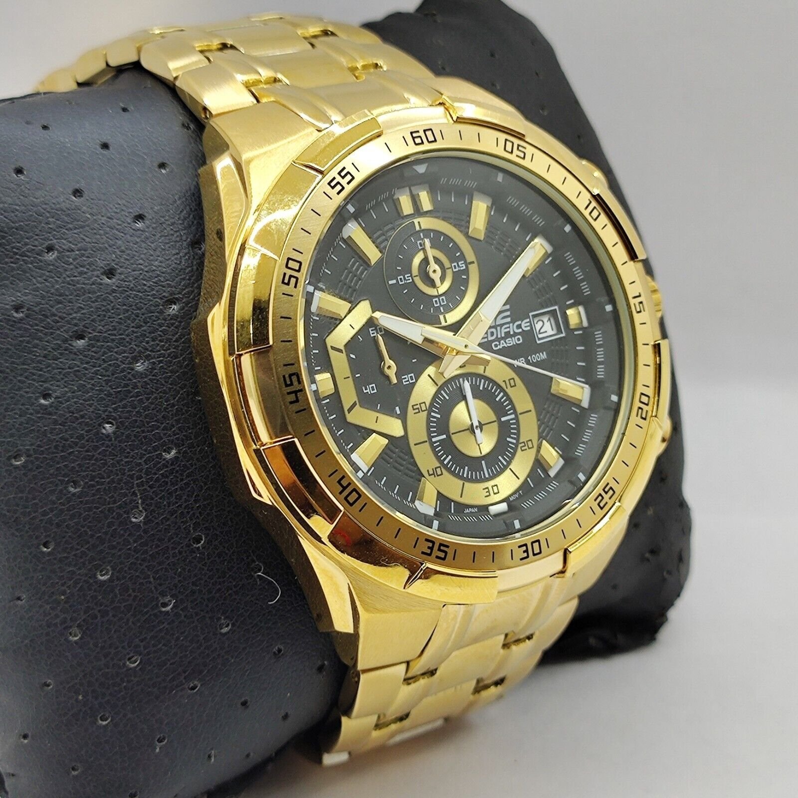 Edifice Gold Black Metal Watch - Image 3