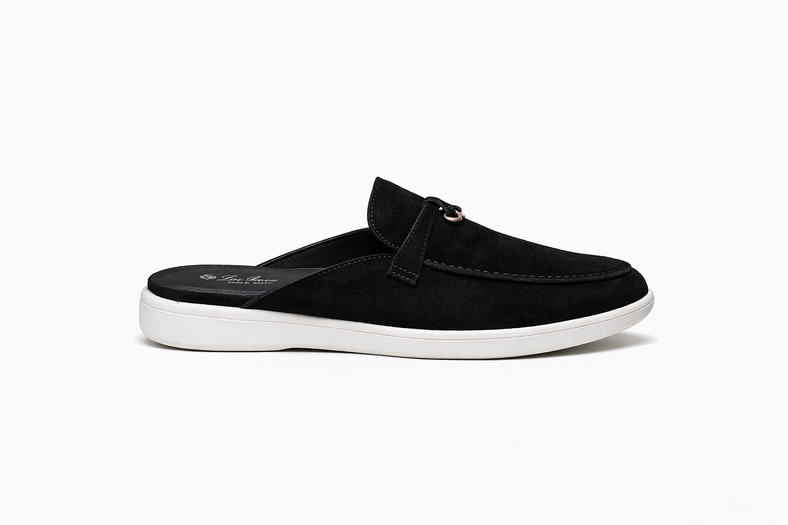 Loro Piana Babouche Loafers Black 215 TOP BATCH UA
