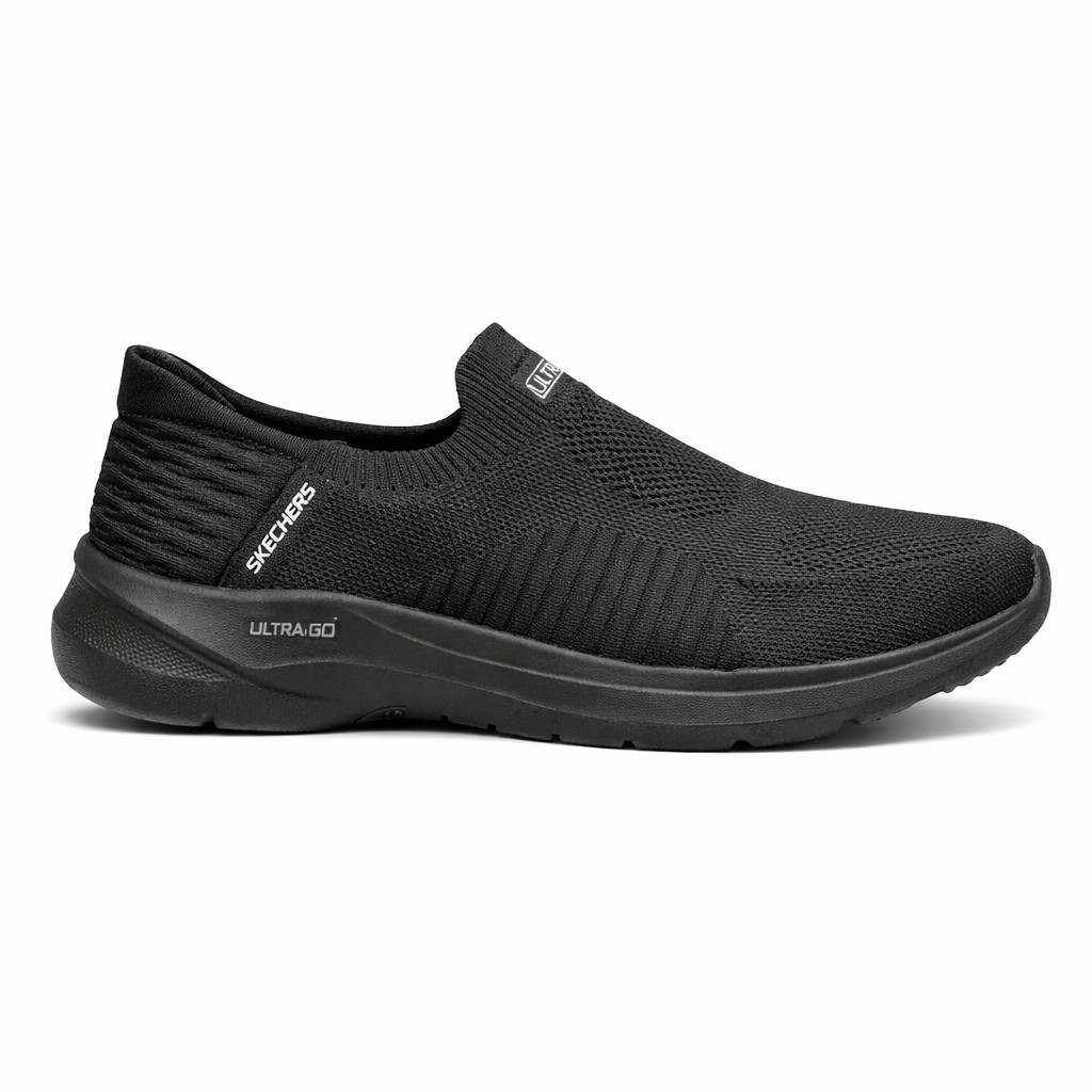 Skechers Slipon For Mens All Black Go walk 6 TOP BATCH UA