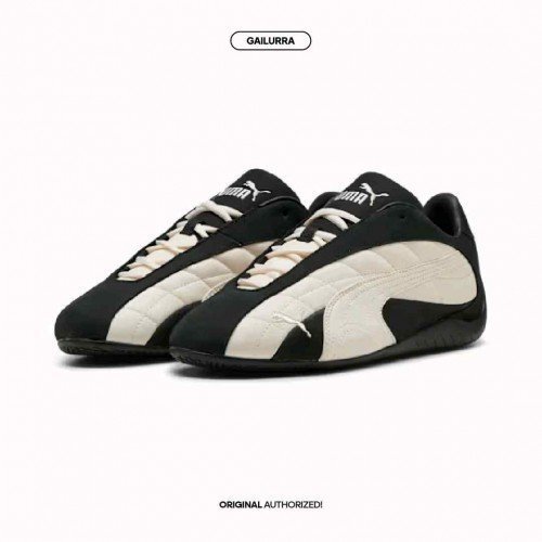 Pumaa Speedcat Plus Quilted Black Frosted Ivory 684