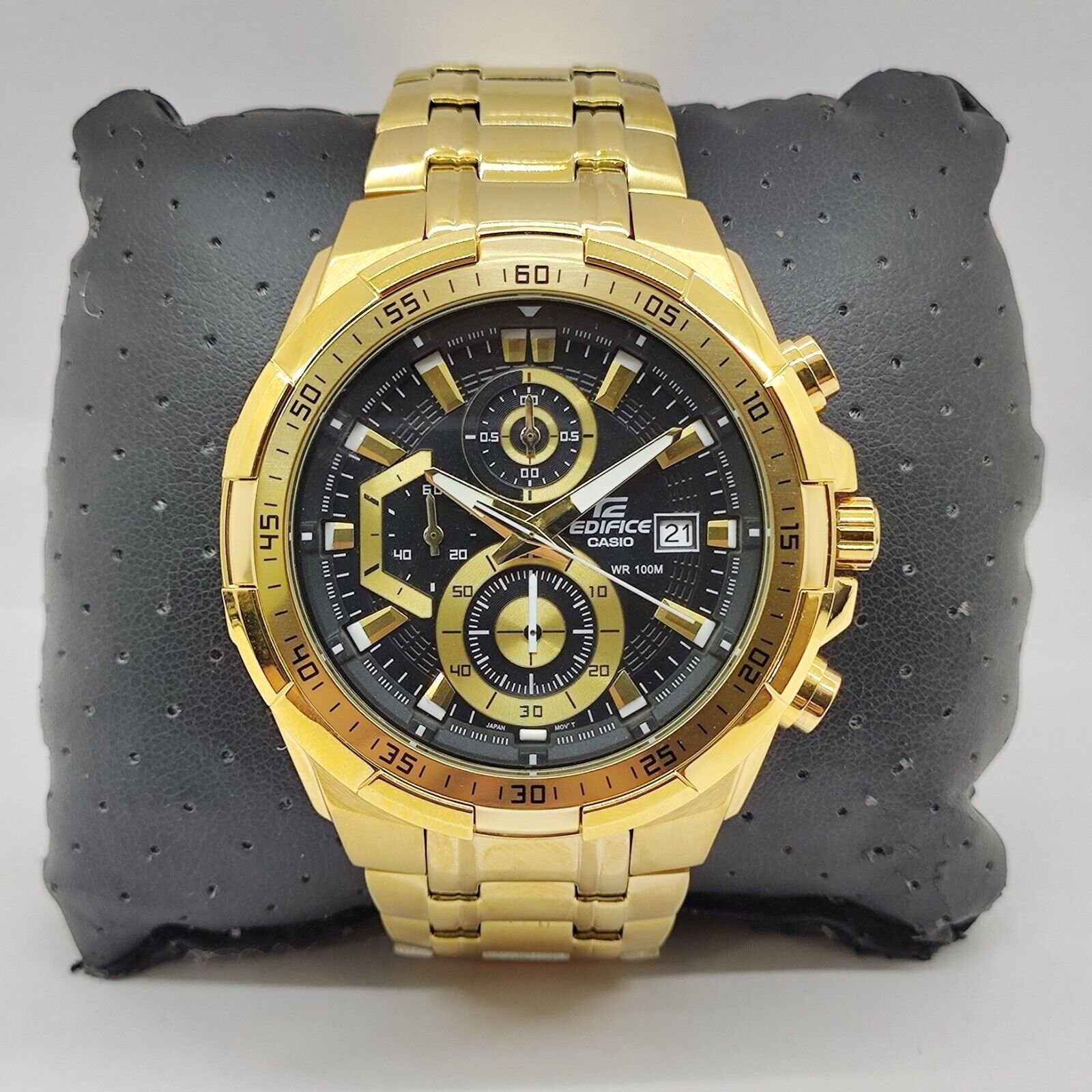 Edifice Gold Black Metal Watch - Image 2