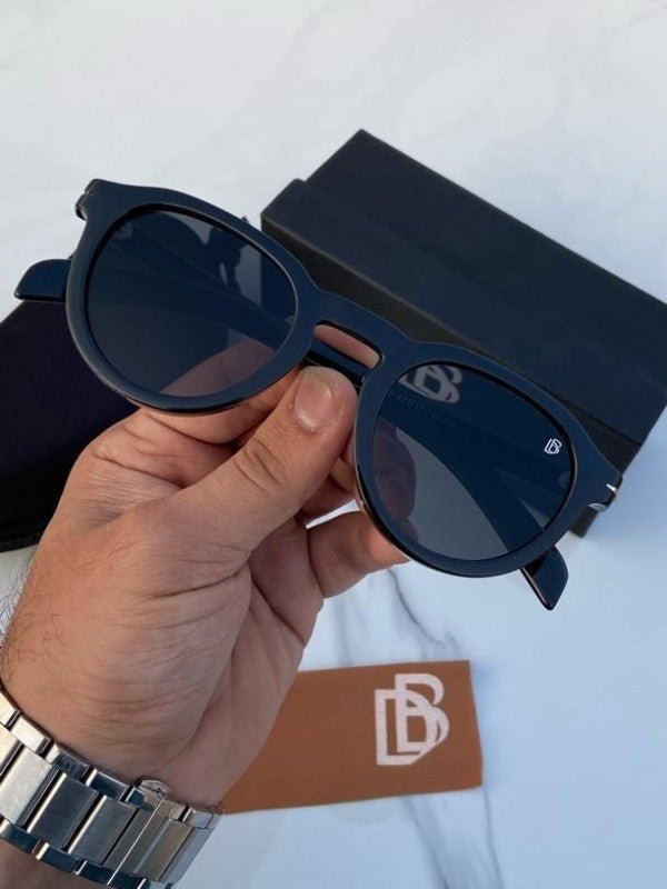 Branded Db Round Full Black Sunglasses (With Original Kit) - Image 2