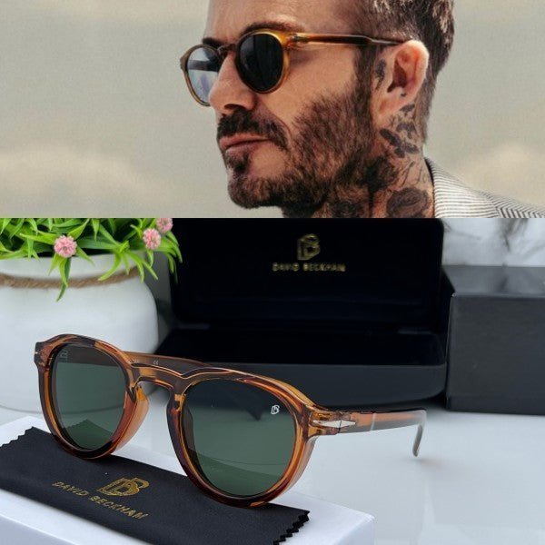 Branded Sunglasses round brown green (With Original kit) - Image 5