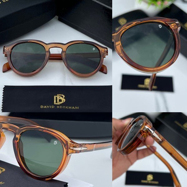 Branded Sunglasses round brown green (With Original kit) - Image 4