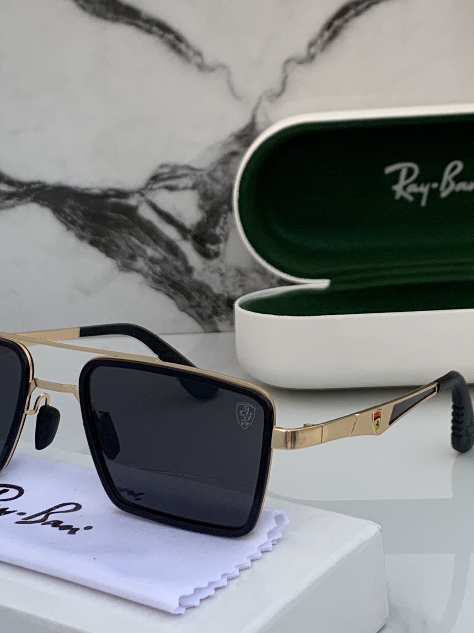 Branded Sunglasses RB 3601 gold black(With Original Kit) - Image 3
