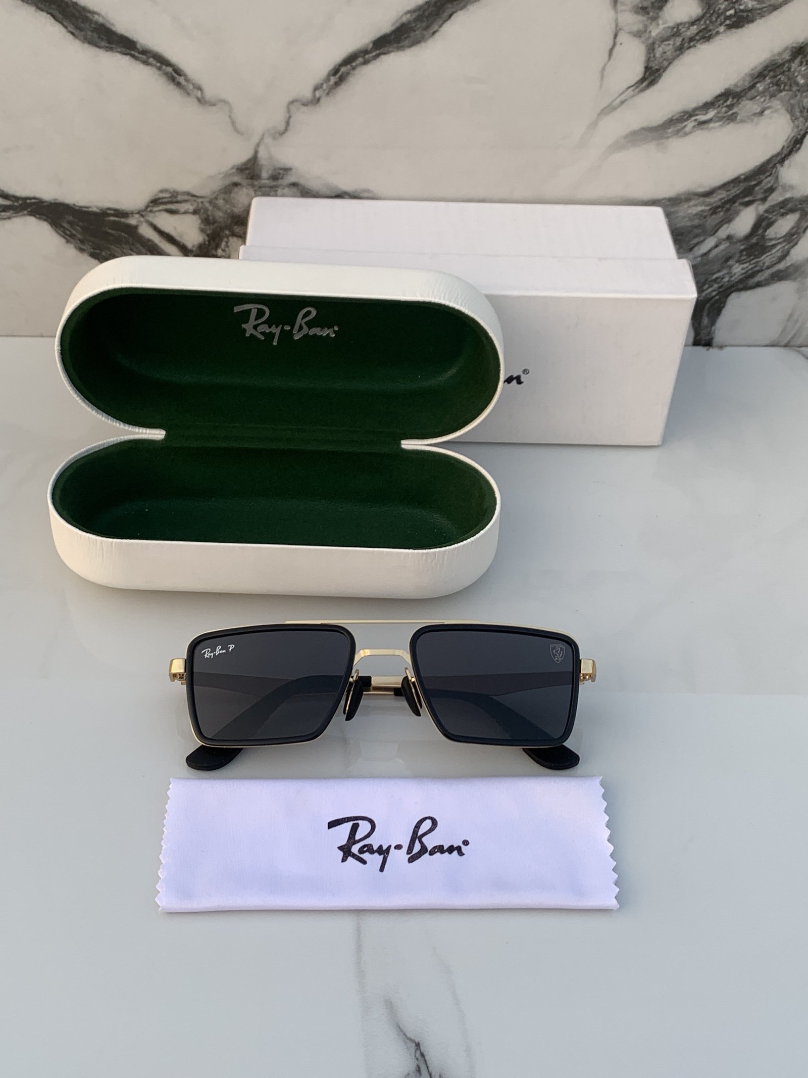 Branded Sunglasses RB 3601 gold black(With Original Kit) - Image 2