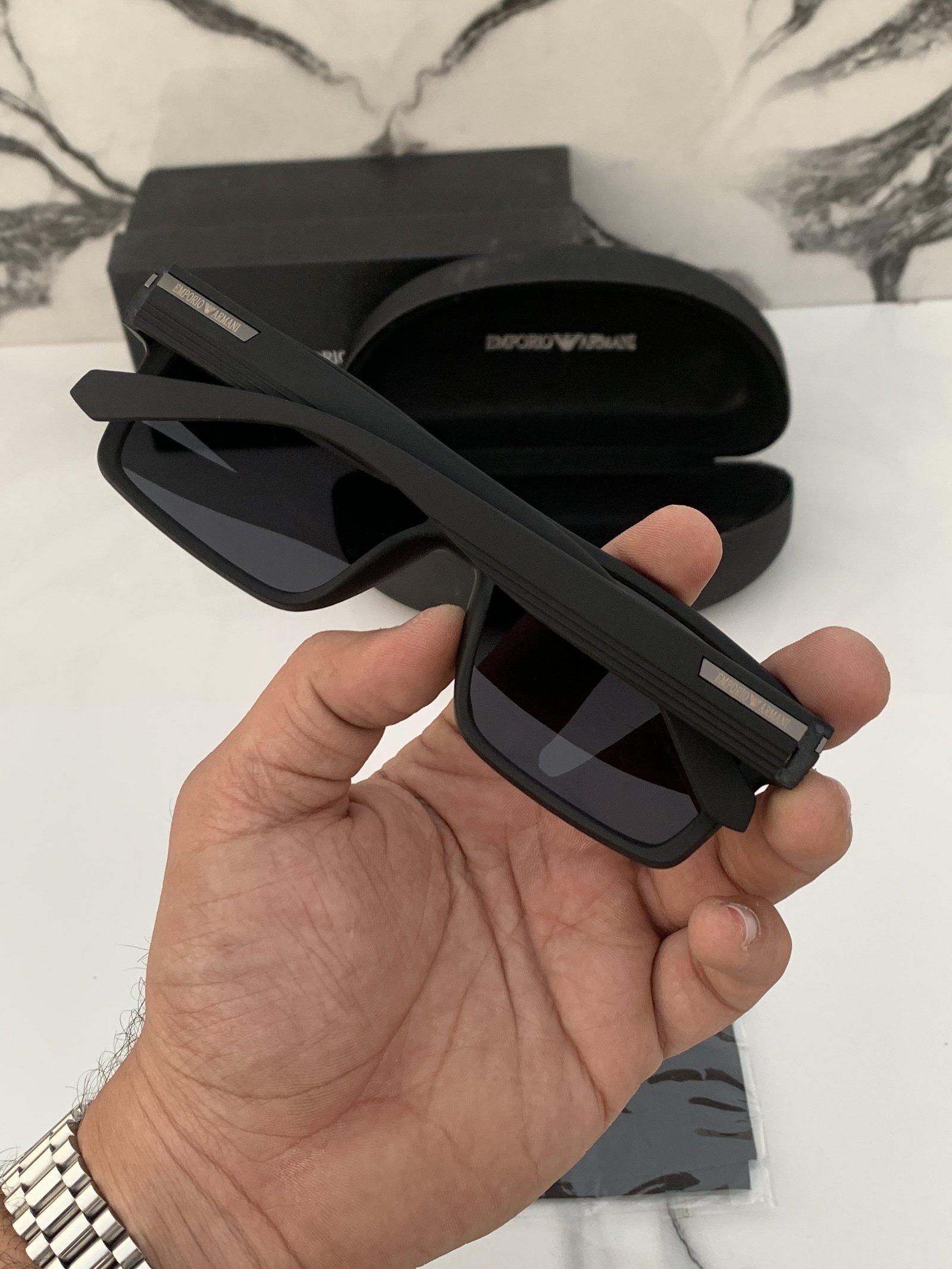 Branded Sunglasses EA 4918_fullblack(With Original Kit) - Image 2