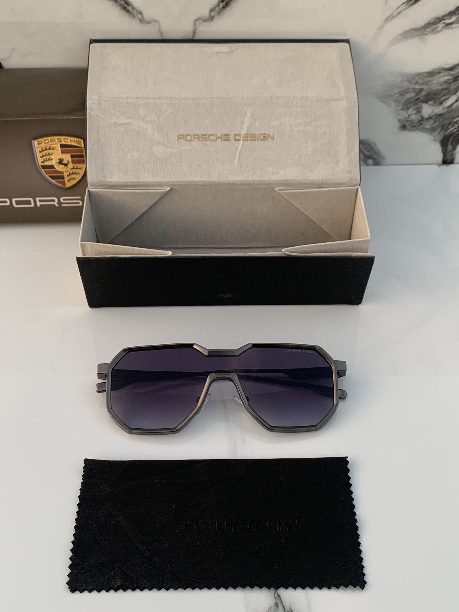 Branded Sunglasses design 98145 black shaded (With Original Kit) - Image 2