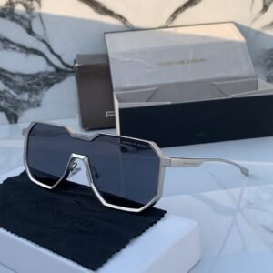 Branded Posce 98145 Silver Black Sunglasses (With Original Kit)