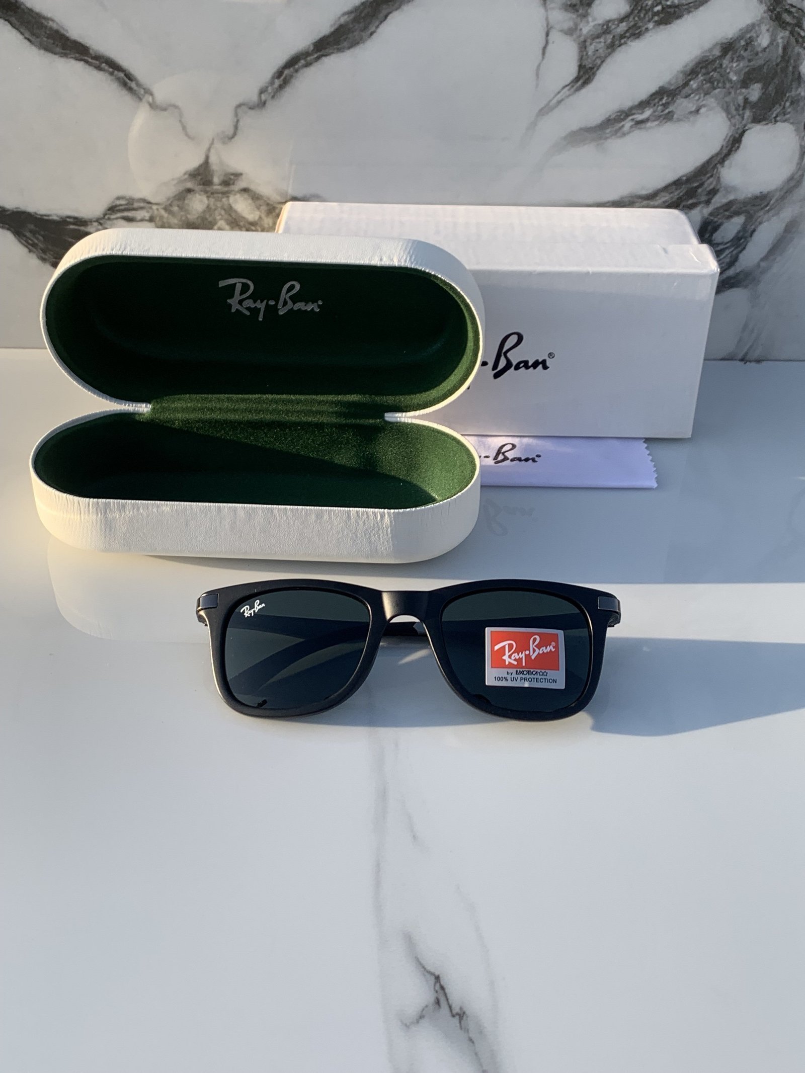 Branded RB Logo Black Sunglasses (With Original Kit) - Image 2