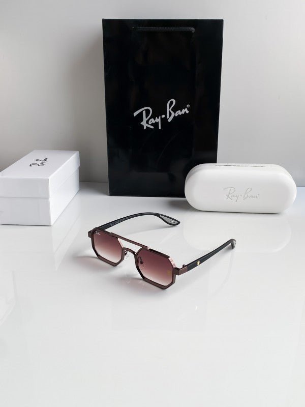 Branded Rb Black Brown Metal Frame Sunglasses Bt (With Original Kit) - Image 4