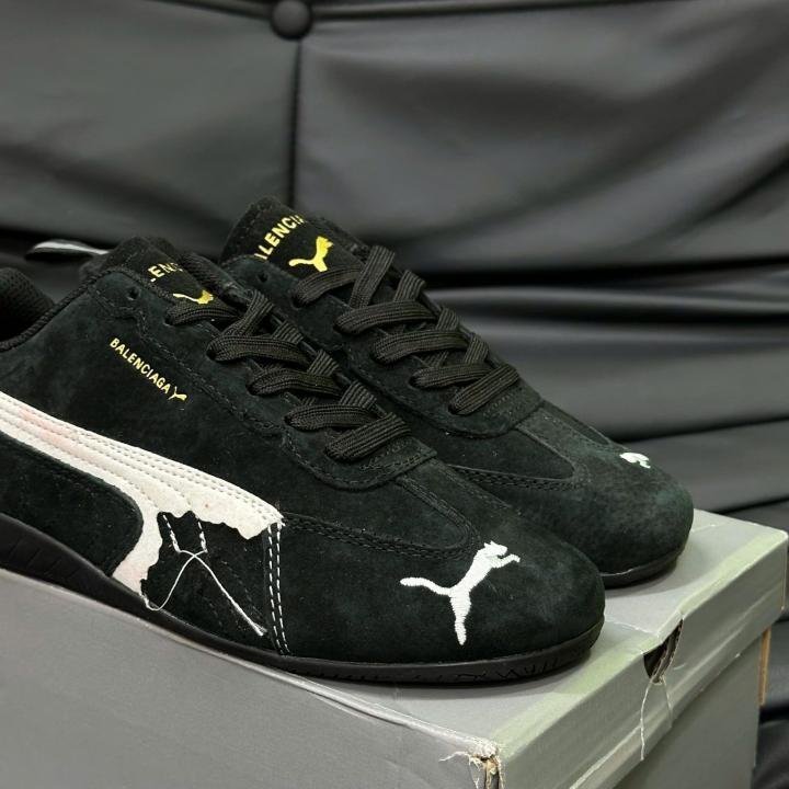 Balenciaga x Puma Speedcat Black suede TOP BATCH UA - Image 3