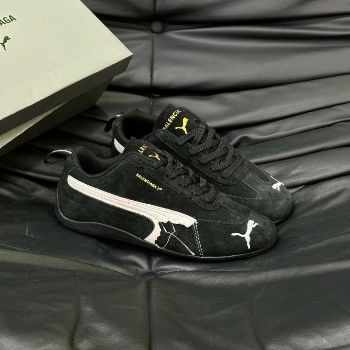 Balenciaga x Puma Speedcat Black suede TOP BATCH UA - Image 4