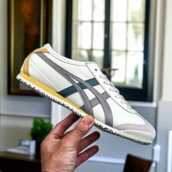 Onitsuka tiger Mexico 66 white Grey Blue Yellow (777) TOP BATCH UA - Image 2