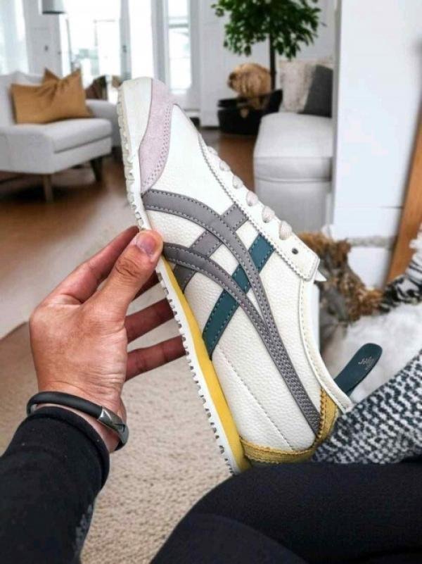 Onitsuka tiger Mexico 66 white Grey Blue Yellow (777) TOP BATCH UA - Image 4