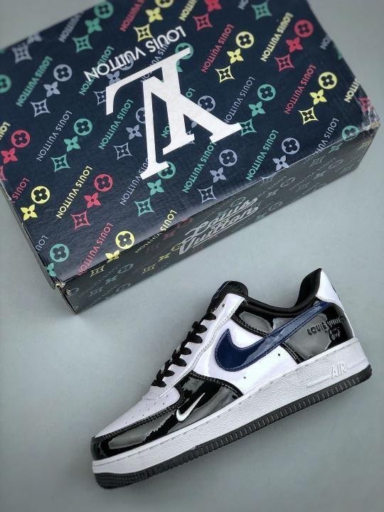 NIKE AIRFORCE 1 LOW PATENT X LOUI.S VUITTON TOP BATCH UA - Image 3
