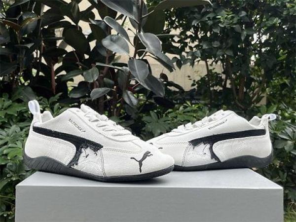WMN Balenciaga xPumma White and Black Athletic Shoes TOP BATCH UA - Image 3