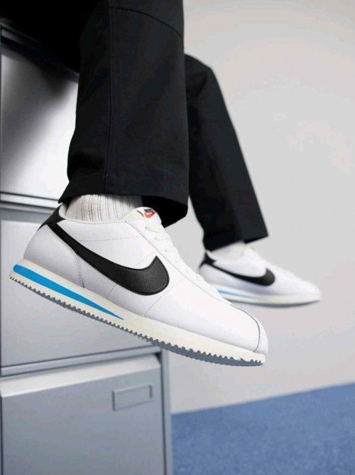 Nike Cortez TXT White Blue TOP BATCH UA - Image 3