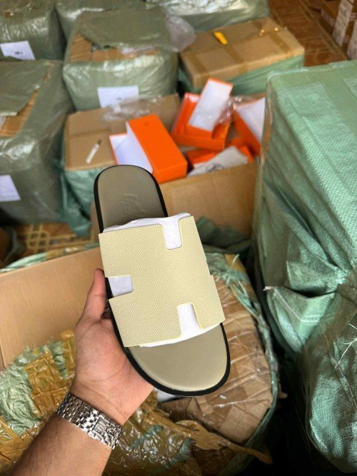 Hermes Mules White Green UA QUALITY FIX 206 TOP BATCH UA - Image 2