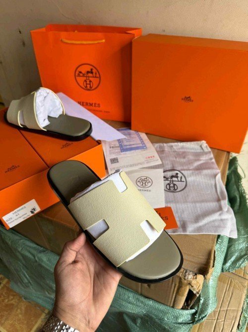 Hermes Mules White Green UA QUALITY FIX 206 TOP BATCH UA - Image 3