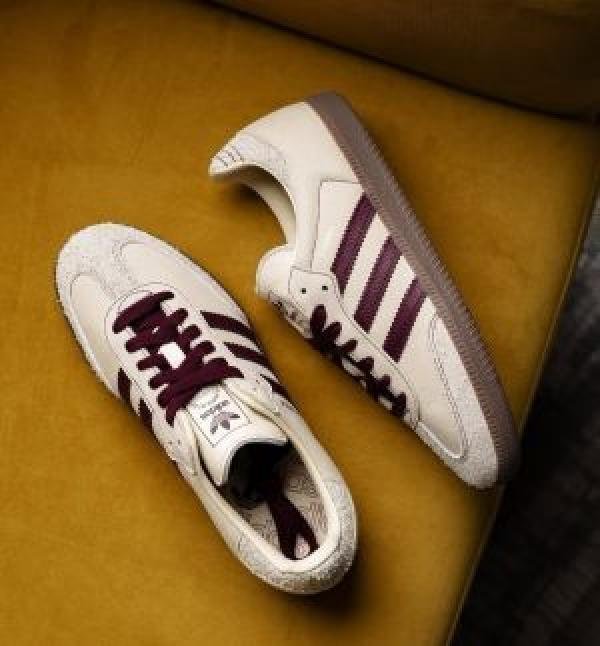 Adidas Samba Wonder White Maroon For Mens 505 TOP BATCH UA - Image 2